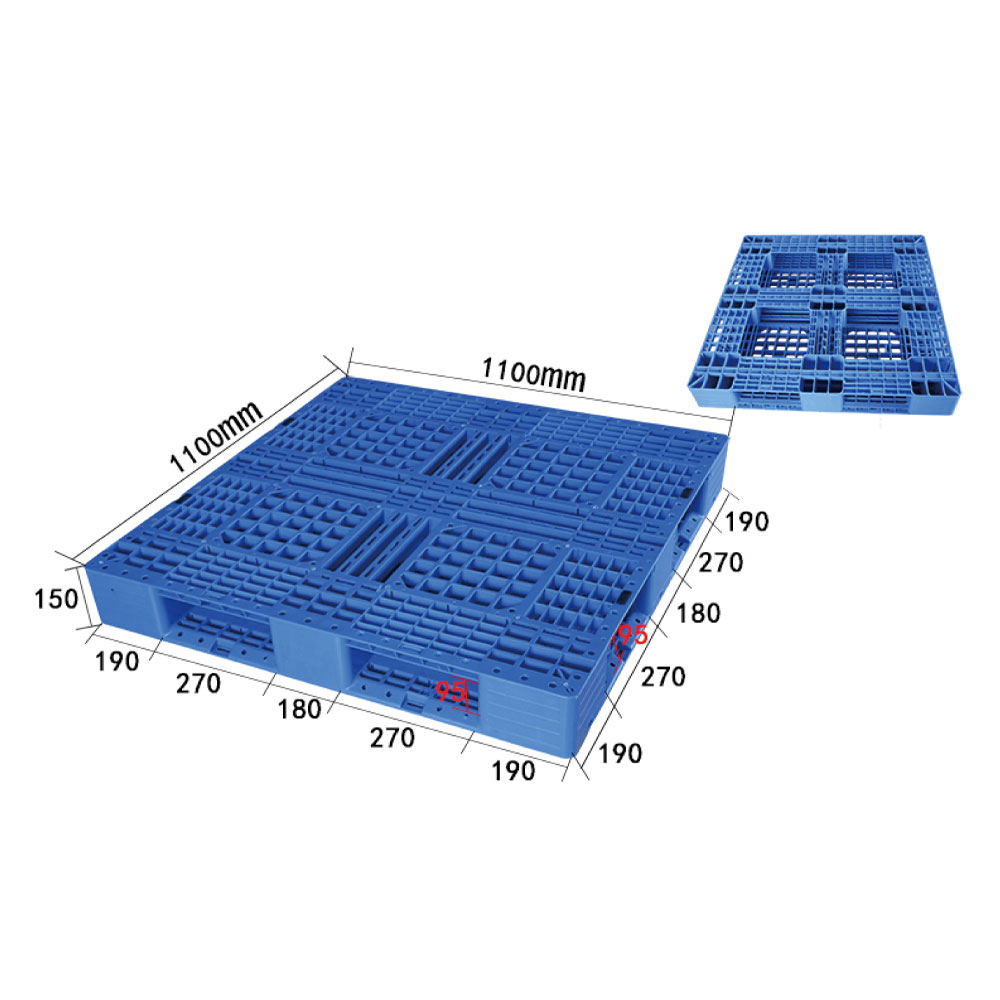 Pallet plastik DDT1111 yang aman dan stabil